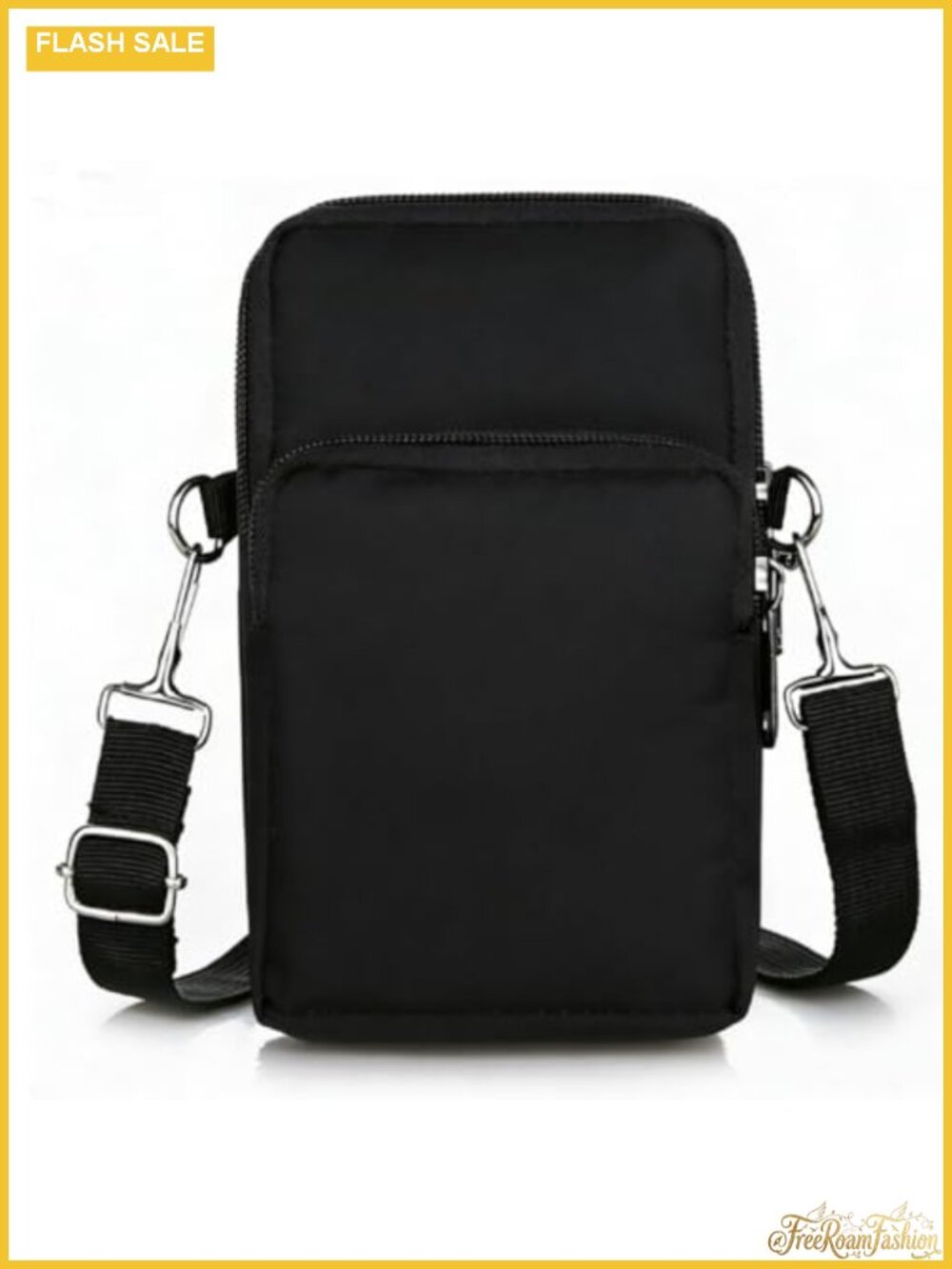 Mini Crossbody Sling Bag Water Resistant Dual Pocket Chest Fanny Pack